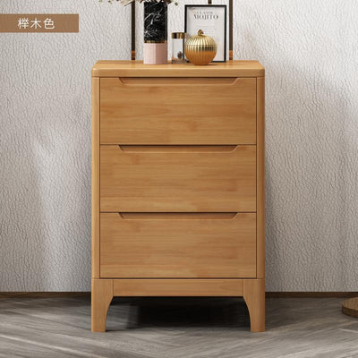 Narrow All Solid Wood Three-drawer Nordic Bedroom Super Mini 35/45cm Table Simple Modern Bedside