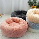 Byto Dog Bed Cat Bed Round Kennel House Long Plush Pets Beds For Medium Large Dogs Cats