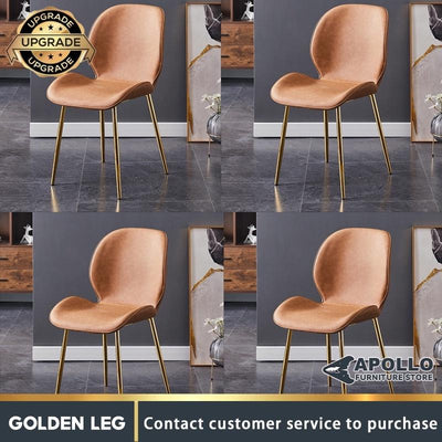 APOLLO Home Dining Chair Waterproof Non-slip Soft Leisure Chair Removable Living Room Backrest Chair