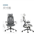 ✨Ready Stock✨ Chairergonomics With Black And White Tone Computer Home Boss Comfortable Swivel Full