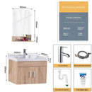 Solid Wood Bathroom Cabinet Wash Basin Cabinet Combination Washbasin Balcony Toilet Wall-mounted