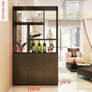 Solid Wood Storage Cabinet Hall Entrance Door Screen bookshelf Partition Space Saver Display Rack