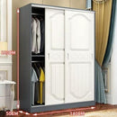 Kinbolee Solid Wood Wardrobe Multi-smell Small Wardrobe Nordic Sliding Door Wardrobe