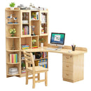 IN STOCK Solid Wood Bookshelf Combination Corner Children's Learning Home Student Computer Desktop