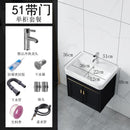 Family Small Toilet Basin Cabinet Combination Wall Mounted Ceramic Washstand Mini Balcony Simple