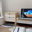 Desktop Monitor Stand Solid Wood Computer Monitor Riser High Capacity Bedroom Desk Storage 064.SG