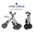 Portable foldable electric car male and female adult electric tricycle lithium battery old man's car