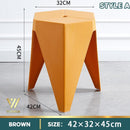 【BUY 3 GET 1 FREE】Stackable Small Stool Durable Solid Color Plastic Stool Thickened Dining Chair