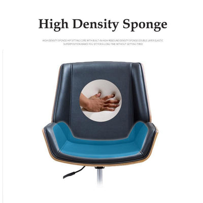 Reclining Computer Chair Office Chair With Emulsion Seat Backrest Ergonomic Massage Chair Home