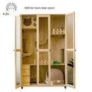 Cat Cage Family Indoor Cat Nest Solid Wood Cat Villa Luxury Cat House Cat Cabinet Cat House