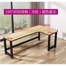 Computer table L-shaped desk space saving corner table solid wood writing desk study table