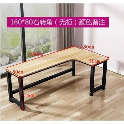 Computer table L-shaped desk space saving corner table solid wood writing desk study table