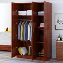 Wooden Stylish Wardrobe Atmospheric Bedroom Black Walnut Cabinet Solid Wood Double Door Simple Black