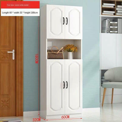 European Style Shoe Cabinet Multi Storey Large Capacity Storage Cabinet Wooden Household Balcony