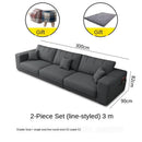 Modern Fabric Sofa Combination Living Room Self-contained U-shaped l Corner Nordic Simple Large and