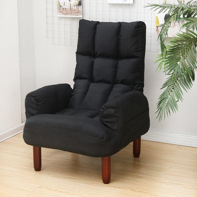 Chair Omlin Office Lazy Sofa Computer Chair Japanese Folding Reclining Chair Single Cloth Sofa 【In