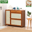 GC Shoe Cabinet Multi-layer Shoes Cabinet Household Solid Wood Shoes Shelf Door Entry Storage