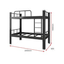 LAL Bed farme High Quality Heavy Duty Extra Thick Steel Bunk Bed Frame/Apartment Bed/Single Bunk Bed