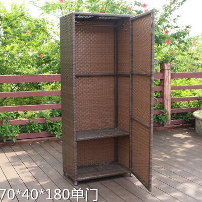 Shoe Rack Rattan Outdoor Sunscreen Waterproof Courtyard Locker Garden Balcony Storage Cabinet