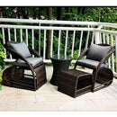 Outdoor Table and Chair Rattan Chair Small Apartment Home Leisure Lounge Chair Balcony Table and