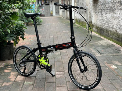 Gaotelu Foldable Bicycle 9-Speed 20 Inch Assembly Aluminum Alloy Small Wheel Men's And Women's