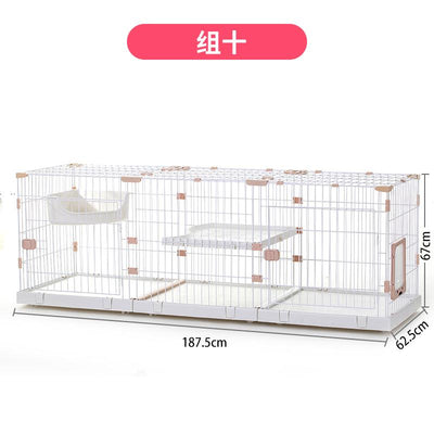 Pet Cage Free Combination Cat Cage Home Indoor Can Diy Large Space Cat Nest Villa Pet Butler Larger