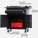 Syezyo Tool Box Cart Multifunctional Tool Cart Auto Repair Trolley Drawer Type Mobile Toolbox Iron