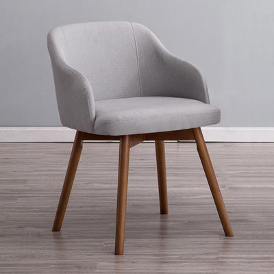 Nordic Fabric Negotiation Leisure Solid Wood Coffee Restaurant Computer Stool Home Modern Simple