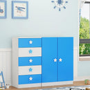 Simple Children's Wardrobe Baby Storage Combination Cabinet Girl Bedroom Wooden Wardrobe Baby