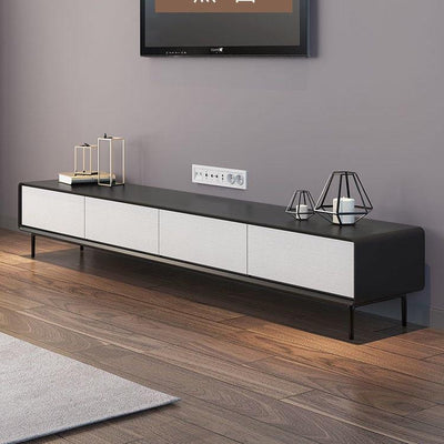 Nordic TV Cabinet Home Living Room Wall Mounted Solid Wood TV Console Modern Simple Light Luxury