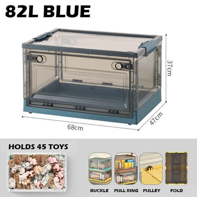 Koala 100L Transparent Foldable Storage Box with Wheels Made by Premium Quality Material