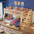 Package Installation Thick Solid Wood Children's Bed and Bunk Bed Bunk Bed Bunk Bed Mother and Child