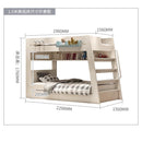 LAL Modern Double Decker Bed Frame Bunk Bed For Kids Adults Queen Bunk Bed With Drawer Mattress Set