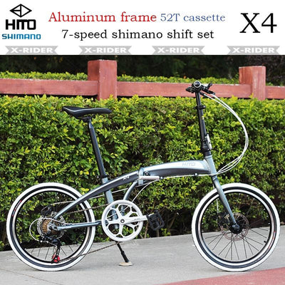 HITO Foldable Bicycle shimano Folding Bicycle Ultra-light Men's And Women's Folding Bike