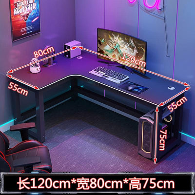 【2022 NEW】E-sports Gaming Table Computer Table With RGB Lighting Home Ergonomic Study Table Study