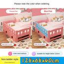 ✨ Ready Stock ✨Solid Wood Children's With Guardrail Princess Powder Color Lacquer Tatami Kids