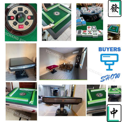 YICHANG Free Installation Automatic Mahjong Table Singapore Style Mahjong Table Dining Table Dual