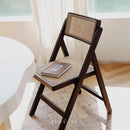 Nordic Rattan Chair Solid Wood Dining Chair Study Chairs Balcony Handmade Portable Chair Design