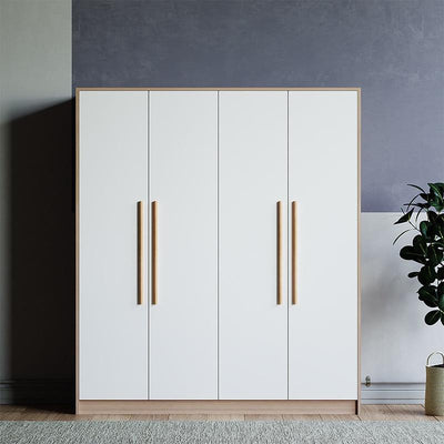 Arper Nordic Wardrobe Home Solid Wood Open Wardrobe Bedroom Large-capacity Locker Children's