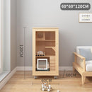 Home Solid Wood Cage Cabinet Villa Apartment Climbing Rack Luxury Large Space Nest Cat House