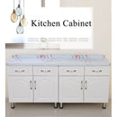 Simple Kitchen Cabinet Stainless Steel Storage Table