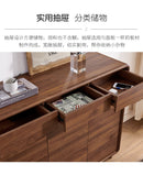 (MUWU) Shoe Cabinet Solid Wood Frame Large Capacity Porch Cabinet