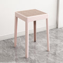 【Buy 3 Get 1 Free】Stackable Plastic Stool Minimalist Rattan Stool Living Room Thickened Round Stool