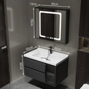 LAL Modern Simple Bathroom Cabinet Bathroom Ceramic Integrated Washstand, Wash Face Light Luxury