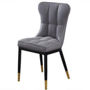 DF Nordic Dining Chair With Gold Foot Restaurant PU Leather Waterproof Leisure Chair,Modern Home