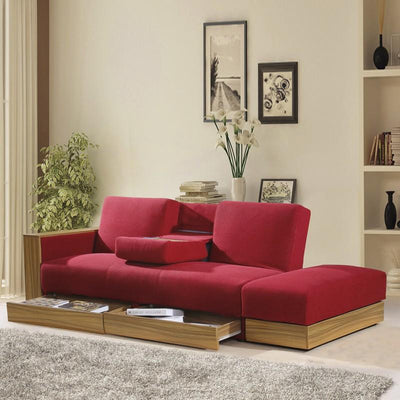 YOOKE Folding Sofa Scandinavian Japanese Sofa Bed Living Room Multifunctional Dual-use With Storage