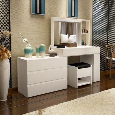 Dressing Table Bedroom Dresser Home Makeup Table Collection Cabinet