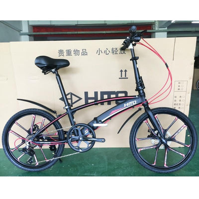 Hito X6 Foldable Bicycle Shimano 7-speed Variable Speed 20/22 Inch Folding Bicycle Aluminum Alloy