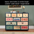 American Retro Combat Cabinet Living Room Side Cabinet Decoration Storage Cabinet Drawer Bedroom