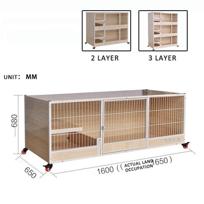 Cat Cage Solid Wood Cat Cage Three-storey Luxury Cat House Cat Villa Large Multi-storey Breeding Cat